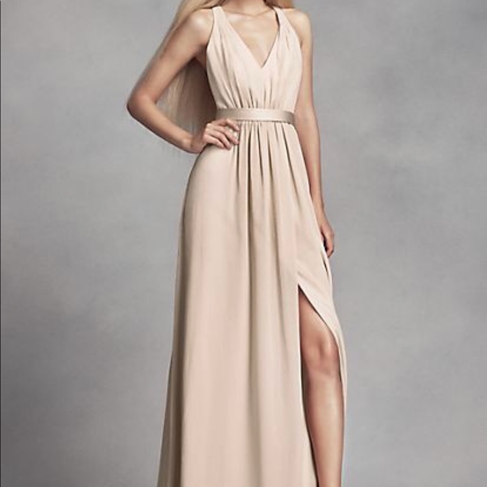 Vera Wang White Sophisticated bridesmaid dress